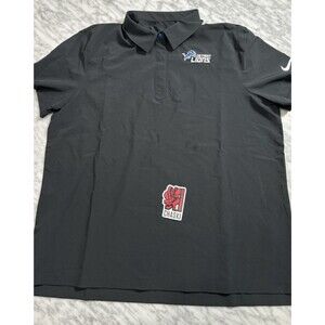 Nike Dri-FIT Womens XL Detroit Lions NFL On Field Sideline Polo DO0826 010 NEW